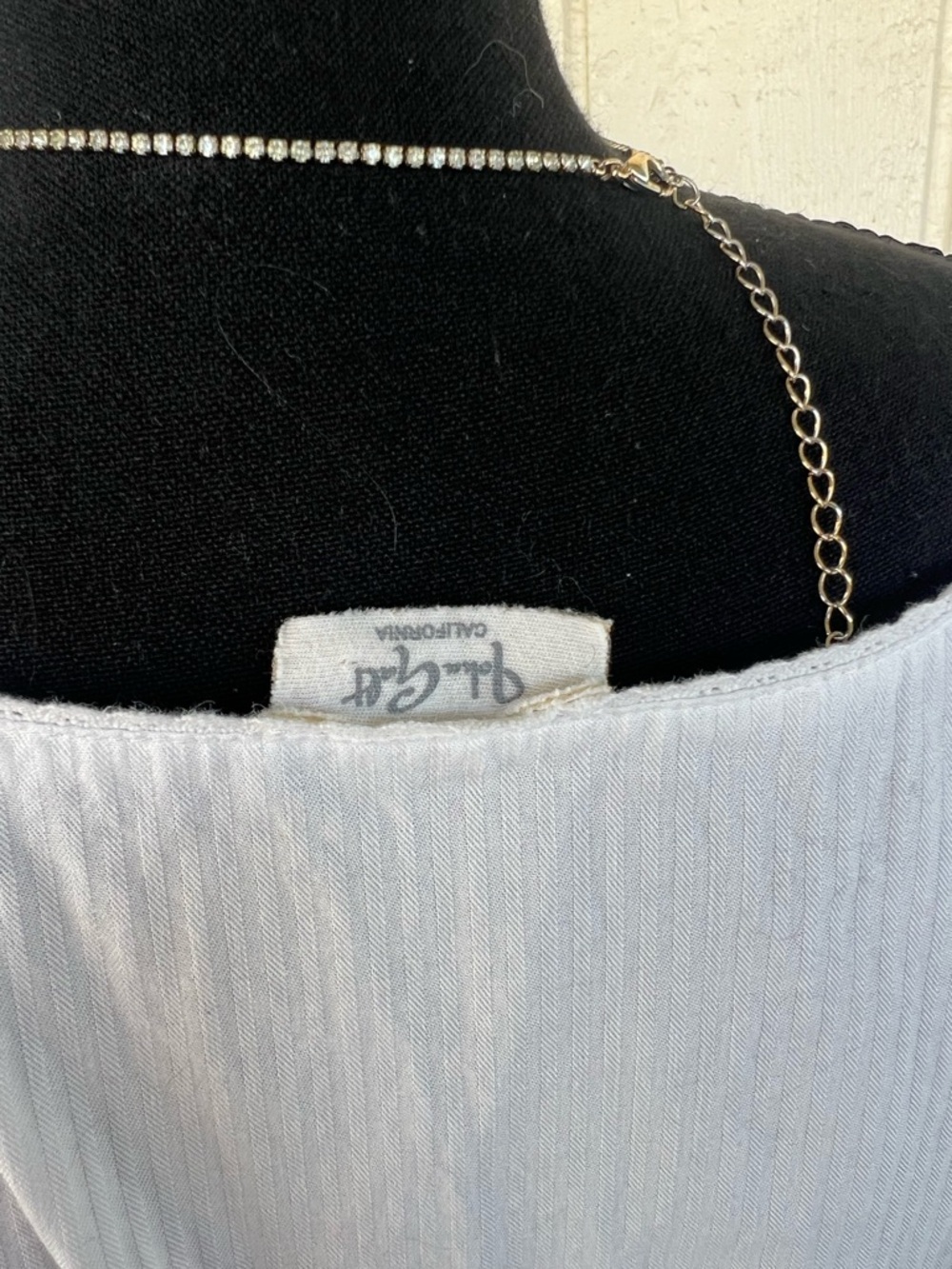 Brandy Melville John Galt White Puff Sleeve Babydoll Top One Size - Picture 5 of 5